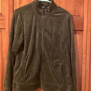 Green,Velour, Zip up,sweater jacket,Croft & Borrow